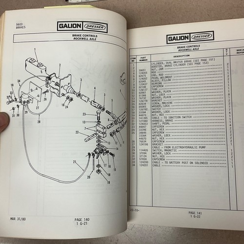 Galion 150FA PARTS MANUAL BOOK CATALOG MANUAL HYDRAULIC MOBILE CRANE GUIDE #5603 - Picture 3 of 4