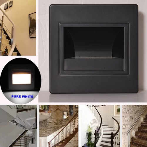 1/10/20x 3W LED Recessed Wall Stair Step Corner Lamp Night Light Wall Fixture SP - Picture 12 of 14