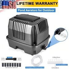 Pond Aerator for Outdoor Linear Pond Air Pump 10000 Gallons 855GPH+Air Stone Kit