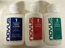 NOVUS  Polish Kit 2oz Acrylic Plastic Polish Scratch Remover, Cleaner NEW