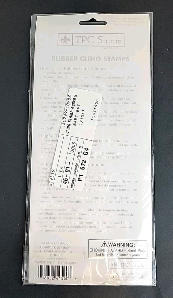Estampillas adhesivas de goma "Beautiful Baby Boy" de TPC Studio™ (13 piezas) - NUEVAS Foto 2 de 4