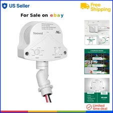 240-Degree Motion Detector Outdoor Indoor Adjustable Sensors Security Floodlight