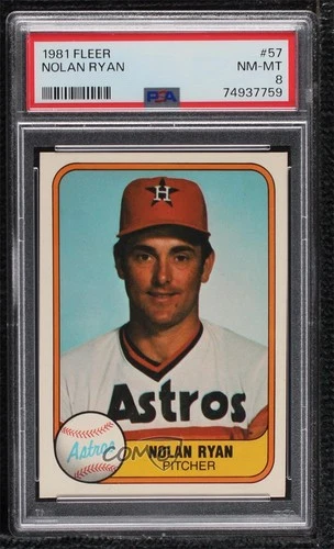 1981 Fleer Nolan Ryan #57 PSA 8 HOF 0zw1