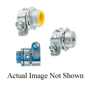 Eaton 1708 1/2" Insulated Square Squeeze Connector, Flex, NPT
