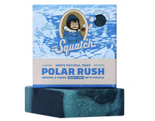 Dr. Squatch Men's Natural Bar Soap - Polar Rush Limited Edition - 5oz Heavy Grit