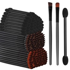 200 Pieces Disposable Eyebrow Brushes Makeup Brush Set, 50PCS Mixed