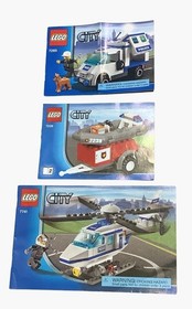 8 Lego City #7743 #744 #741 #7239 #4432 #7285 #7239 Instructional Manual Only