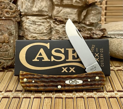 Case XX USA 2025 Heritage Jig Honeycomb Bone 32273 Sod Buster Jr Taschenmesser