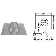 M & G Duravent 4PVP-F6 4 Inch Dura-Vent Pelletvent Pro Adjustable Flashing