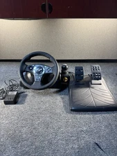 Logitech Driving Force Pro Force Feedback Wheel Steering & Pedals PS2 - Untested