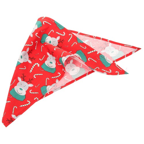 Christmas Pet Scarf Dog Scarf Dog Cat Holiday Triangle Bib Pet Handkerchief - Picture 2 of 12