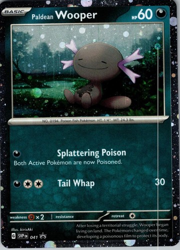 Paldean Wooper 041 Holo Promo Scarlet & Violet Promo Pokemon Near Mint