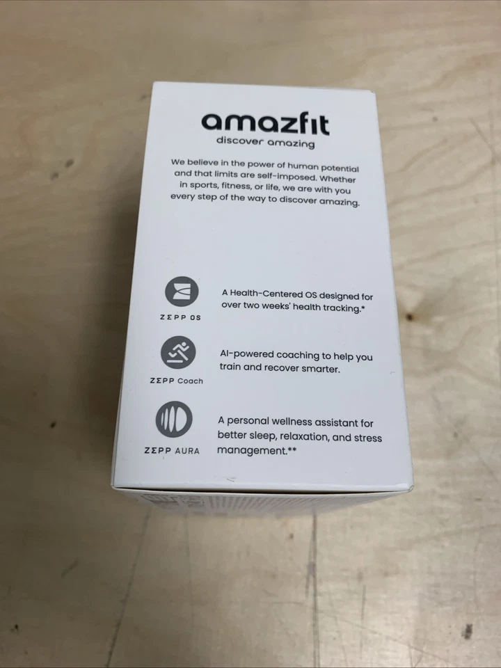 Amazfit Active 2 44mm Fitness Smart Watch with Leather Band New In Box - Image 4 of 4