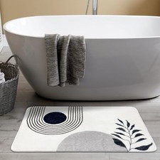 20"X30" Boho Bath Rugs for Bathroom Decor Non-Slip Bath Mat Absorbent Plush