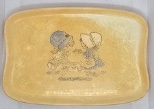 Country Cousins, Holly Hobby Plastic Vintage Children Tray/Plate Worcester Ware