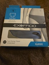 Women's Black Exofficio Classic Bikini Brief Fast Drying Travel Underwear Size S