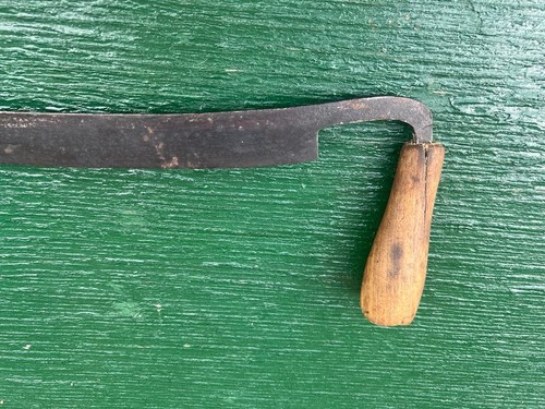 Vintage DRAW KNIFE Tool with Wooden Handles and 12" Long Blade - Picture 7 of 8