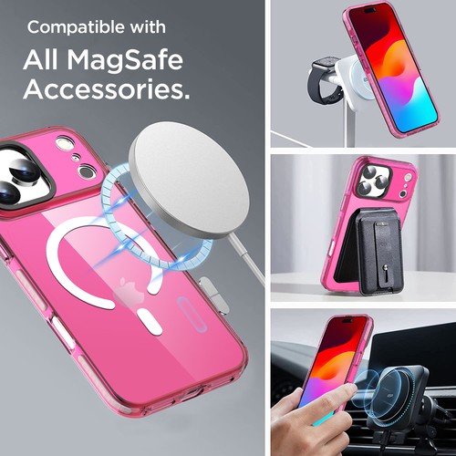 Custodia Trasparente Magnetica per iPhone 17 Pro Max 17 Pro 17 Antiurto Bumper Soft Cover - Foto 73 di 82