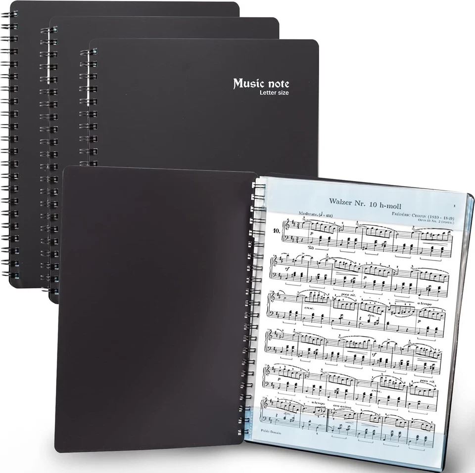 Sheet Music Folder Set - Fits 8.5 x 11 Inch Sheets - Image 3 of 4