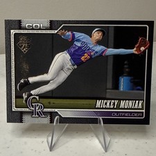 2026 Mickey Moniak /75 Topps Series 1 Black Border #195 Colorado Rockies SSP