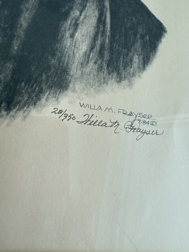 Pintura de caballo. Willa M. Frayser 28/350 - Imagen 2 de 6