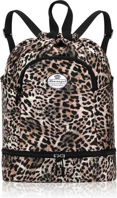 HUA ANGEL Leichter Rucksack Mit Kordelzug Sportrucksack Damen Mit Schuhfach Und