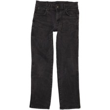 Wrangler Durable Quality  Homme Noir Straight Stretch Jeans W33 L31 (105549)