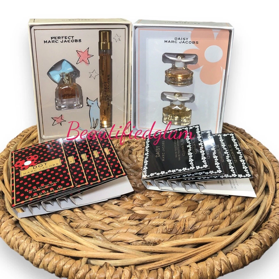 PAQUETE DE PERFUMES MARC JACOBS 10 PIEZAS Set para Mujer, NUEVO Foto 2 de 4