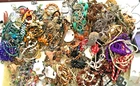 14 Lbs+ HUGE Vtg Costume to Fashion Jewelry lot Necklace Bead Chain UNSORTED
