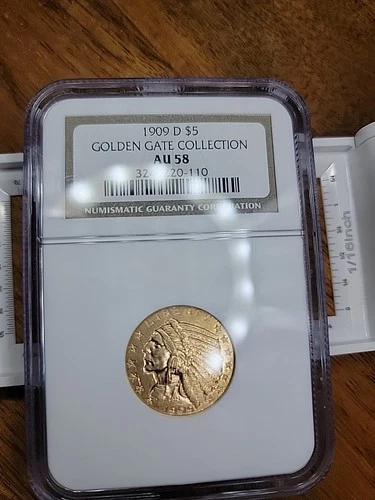 Indian Half Eagle coin from a recent eBay sale