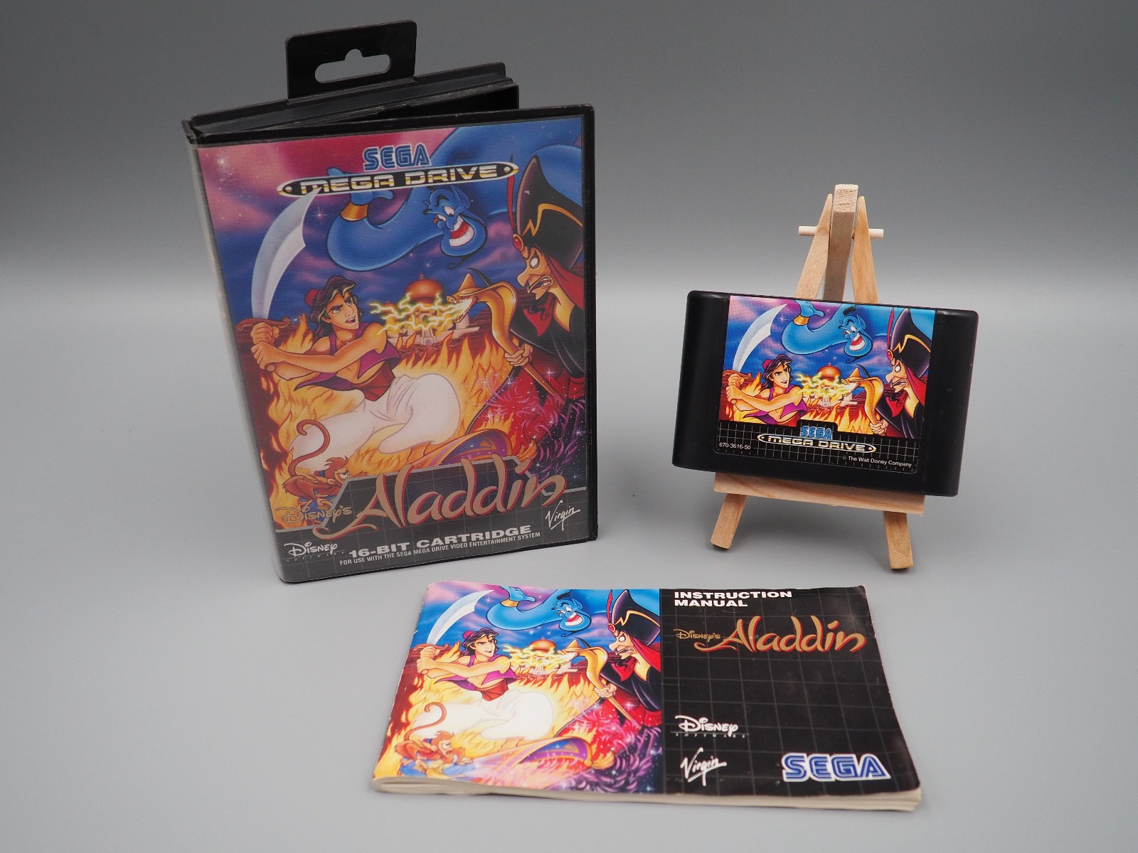Disney Aladdin Sega Mega Drive mit Anleitung Modul guter Zustand Klassiker