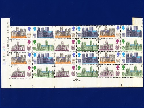 1969 SG796a 5d Cathedrals SG796-9 W159-162 T L Cyl Blk(24) Mint Full Gum lbip - Picture 1 of 2
