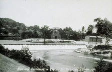 Dam & Gatehouse of Collins Co., Collinsville CT RPPC Photo Postcard COPY