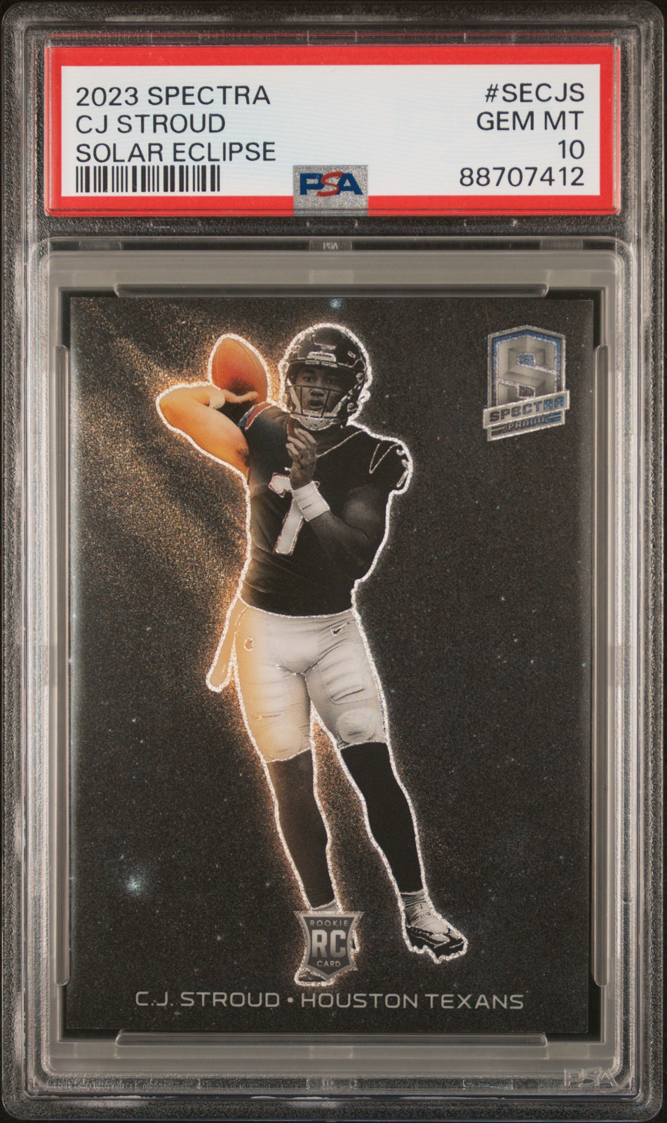 2023 Panini Spectra Solar Eclipse CJ Stroud #SECJS PSA 10