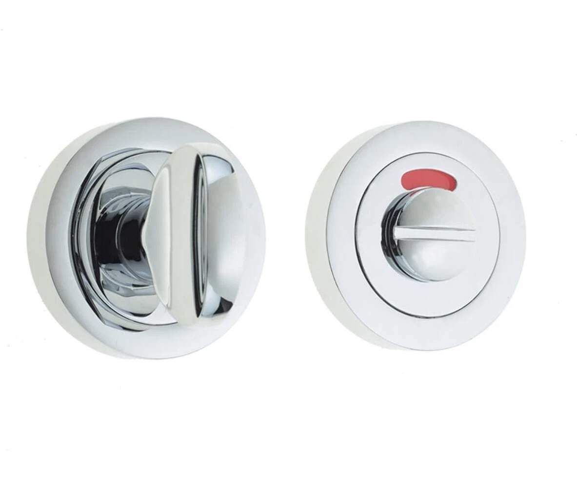 Jedo Designer Turn & Release with Indicator, Round Rose, 50mm Satin Chrome NEW