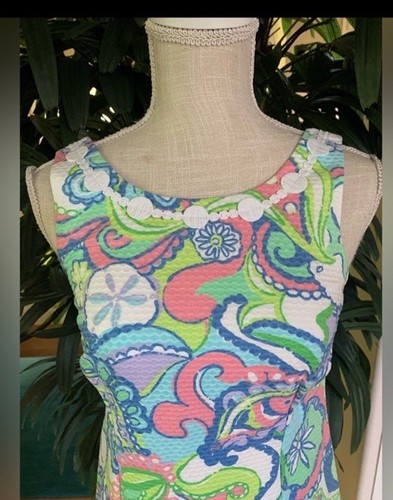 💕💚💕Lilly Pulitzer WUNDERSCHÖNES Conch Republic Delia Sand Dollar Minikleid 0💚💕 - Bild 4 von 13
