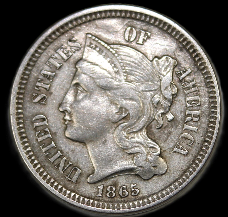 1865 3CN Three Cent Nickel- choice au / free shipping- jam585 - Image 2 of 4