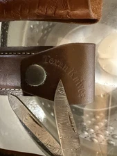 Custom Leather Knife Sheath for 4" Trapper T2 (E)