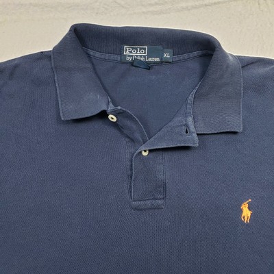 Ralph Lauren Polo Shirt Mens Size XL XLarge Blue Golf Short Sleeve