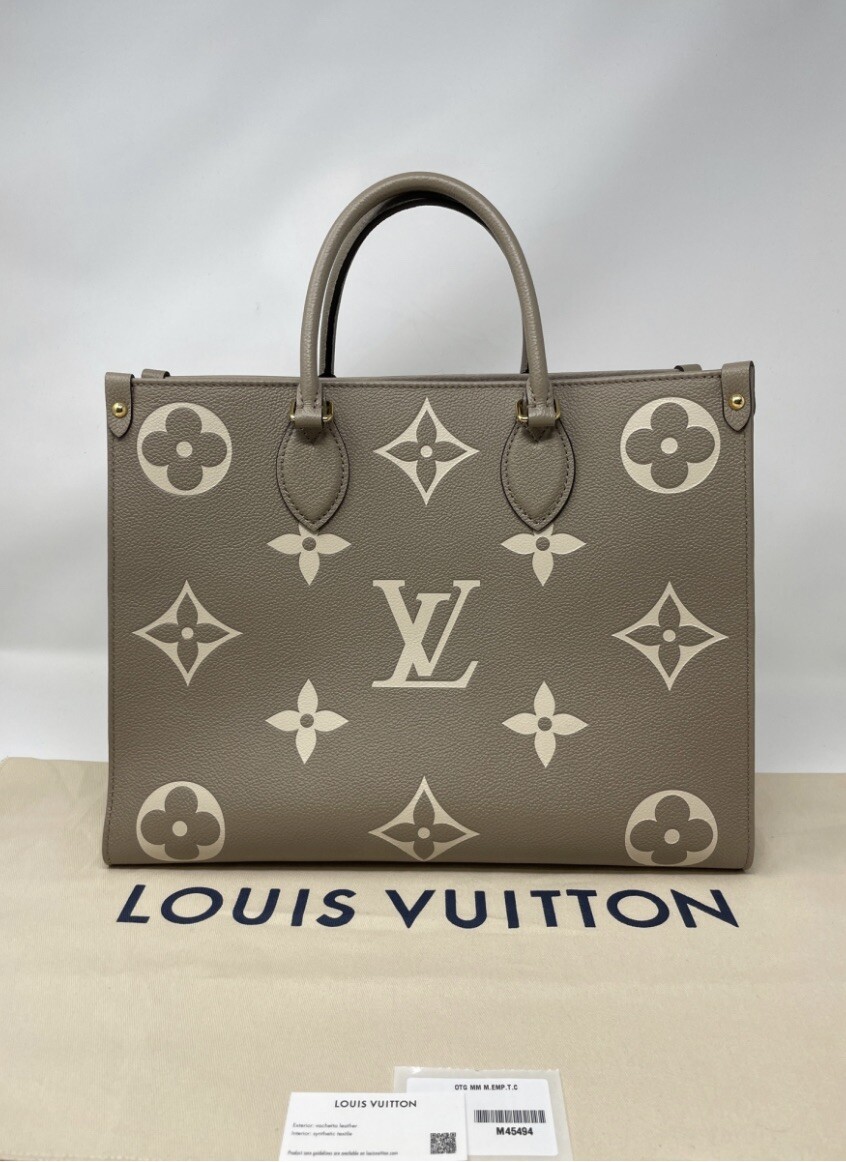 【希少】 LOUIS VUITTON LV Monogram OnTheGo MM トートバッグ LOUIS VUITTON Onthego MM Monogram Empreinte Leather Tote Bag