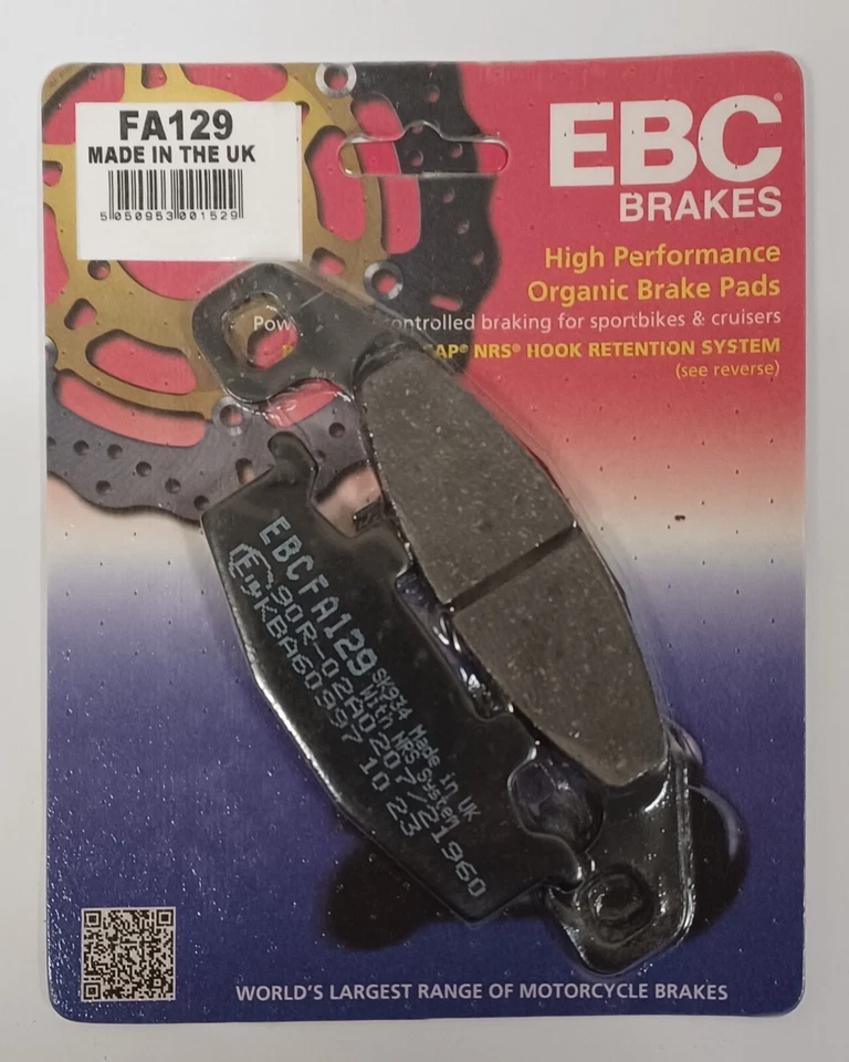 EBC Plaquettes de Frein Disque Avant Pour KAWASAKI ER5 1997-2000 (NAO) - Photo 1/4