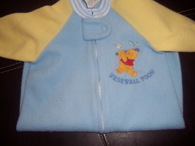 Newborn Disney baseball pooh wearable blanket sleepsack