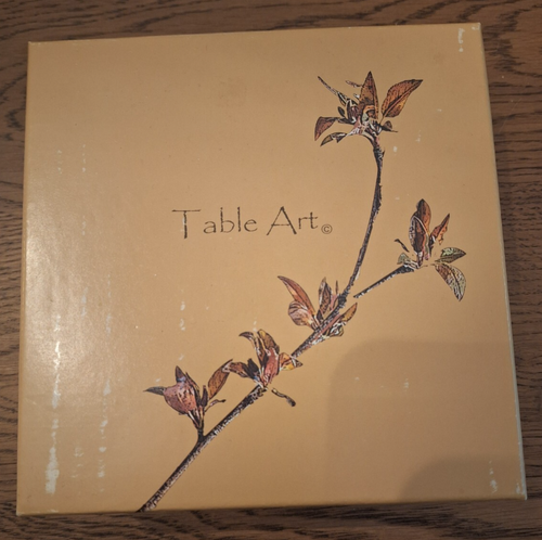 Table Art by Michael Michaud Herb Napkin Rings Boxes Set Of 4 Gold - Picture 12 of 20