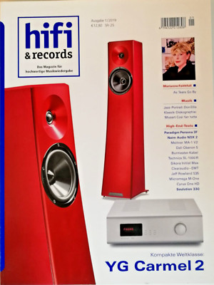 HiFi & Records 1/2019 YG Carmel 2 Paradigm Persona 3F Soulution 330 Naim Audio