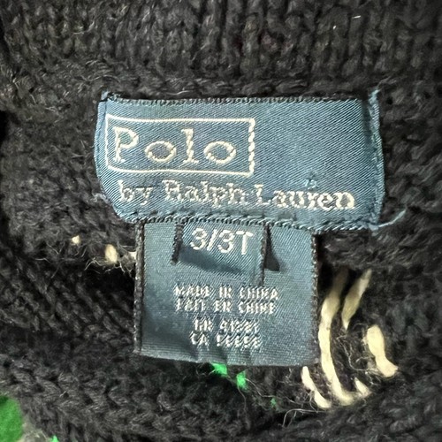 Vintage Polo Ralph Lauren Aztec Sweater Boy’s Size 3T Knit Shawl Collar EUC B7 - Picture 10 of 13