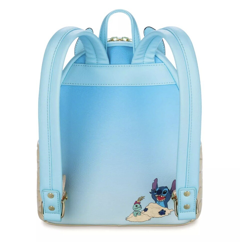 NWT Loungefly Disney Parks Stitch and Scrump day at the beach backpack & wallet DLR/WDW - Lilo & Stitch - Loungefly Stitch & Scrump Beach  main image 3