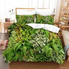 3D Leaves Plant Green Quilt Cover Set Duvet Cover Bedding Pillowcases