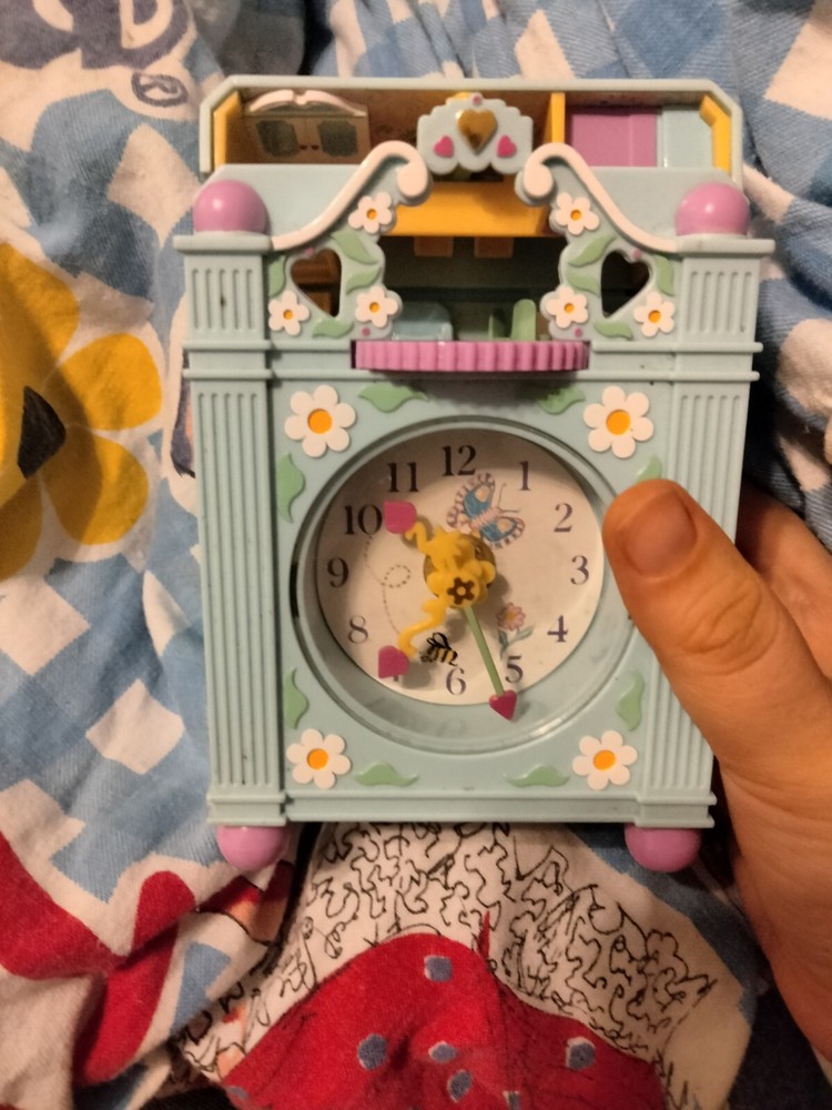 1991 Polly Pocket Clock Set Partially Works
