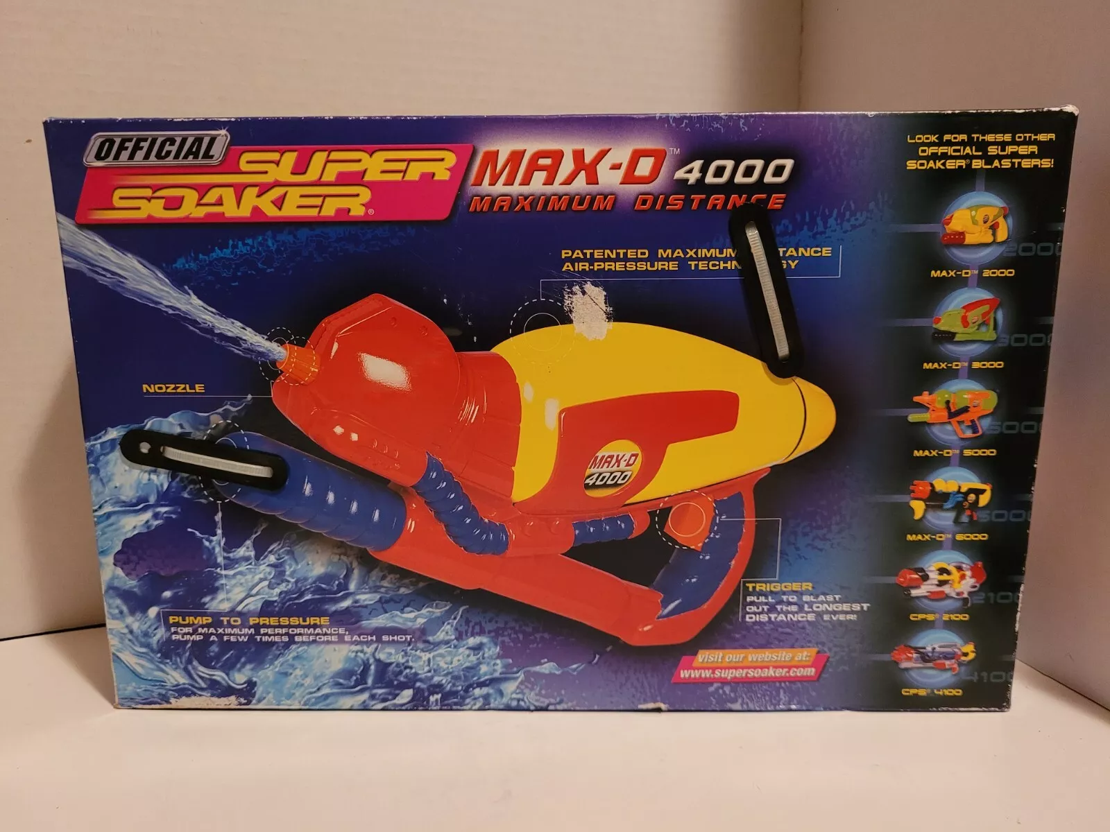 Pistola de Agua Super Soaker MAX D 4000 Oficial Distancia Maxima in Dominican Republic at DOP 2068 Rating 5