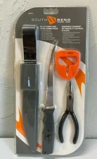 New South Bend 6" Fillet Knife and Plier Combo Pack Fishing Fisherman Combo Tool